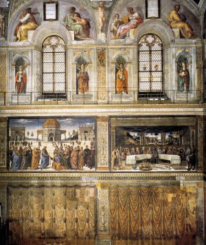 Detail of the wall decoration by Oil Painting Reproduction