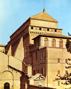 Exterior of the Sistine Chapel by Oil Painting Reproduction