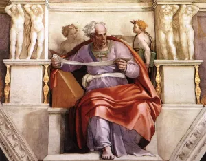 Joel by Michelangelo - Hand-Painted Oil Painting Reproduction