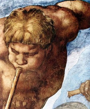 Main Product Photo of Last Judgment (detail) Painting by Michelangelo