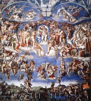 Main Product Photo of Last Judgment Detail 18 Painting by Michelangelo