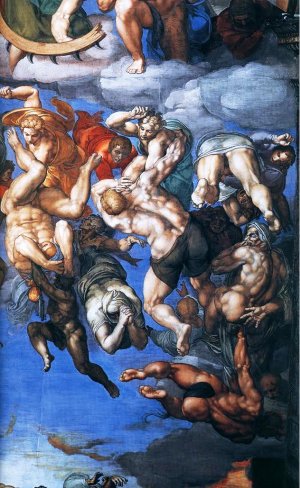 Main Product Photo of Last Judgment Detail 2 Painting by Michelangelo