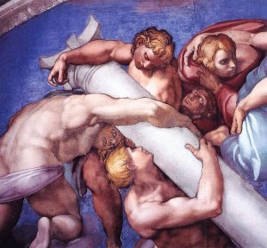 Main Product Photo of Last Judgment Detail 5 Painting by Michelangelo