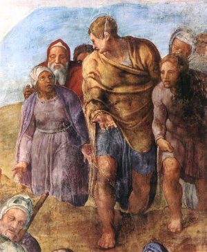 Martyrdom of St Peter Detail by Michelangelo Oil Painting Reproduction