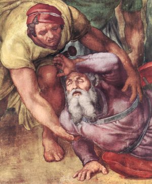 Main Product Photo of The Conversion of Saul Detail Painting by Michelangelo