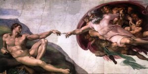 Main Product Photo of The Creation of Man Painting by Michelangelo