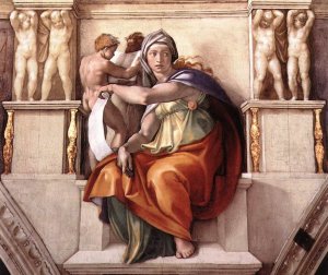 The Delphic Sibyl by Michelangelo Oil Painting Reproduction