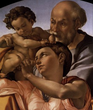 Main Product Photo of The Doni Tondo Detail Painting by Michelangelo