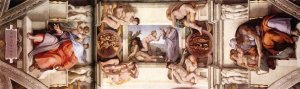 Main Product Photo of The Fifth Bay of the Ceiling Painting by Michelangelo
