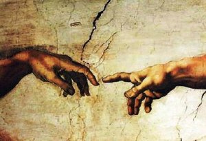 Main Product Photo of The Hands of God and Adam Painting by Michelangelo