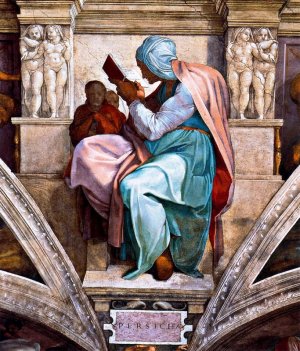 Main Product Photo of The Persian Sibyl II Painting by Michelangelo