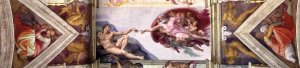 The Sixth Bay of the Ceiling by Michelangelo Oil Painting Reproduction