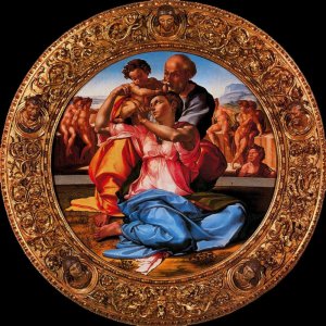 Main Product Photo of Tondo Doni Painting by Michelangelo
