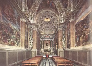 View of the Chapel by Oil Painting Reproduction